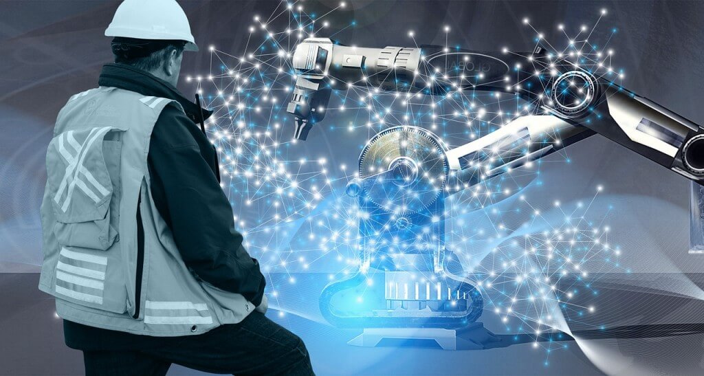 ai4manufacturing|benefits of technology worker operating with robots